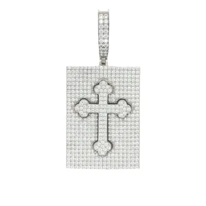 Sterling Silver Couple Set Cross Charm Pendant - C400089