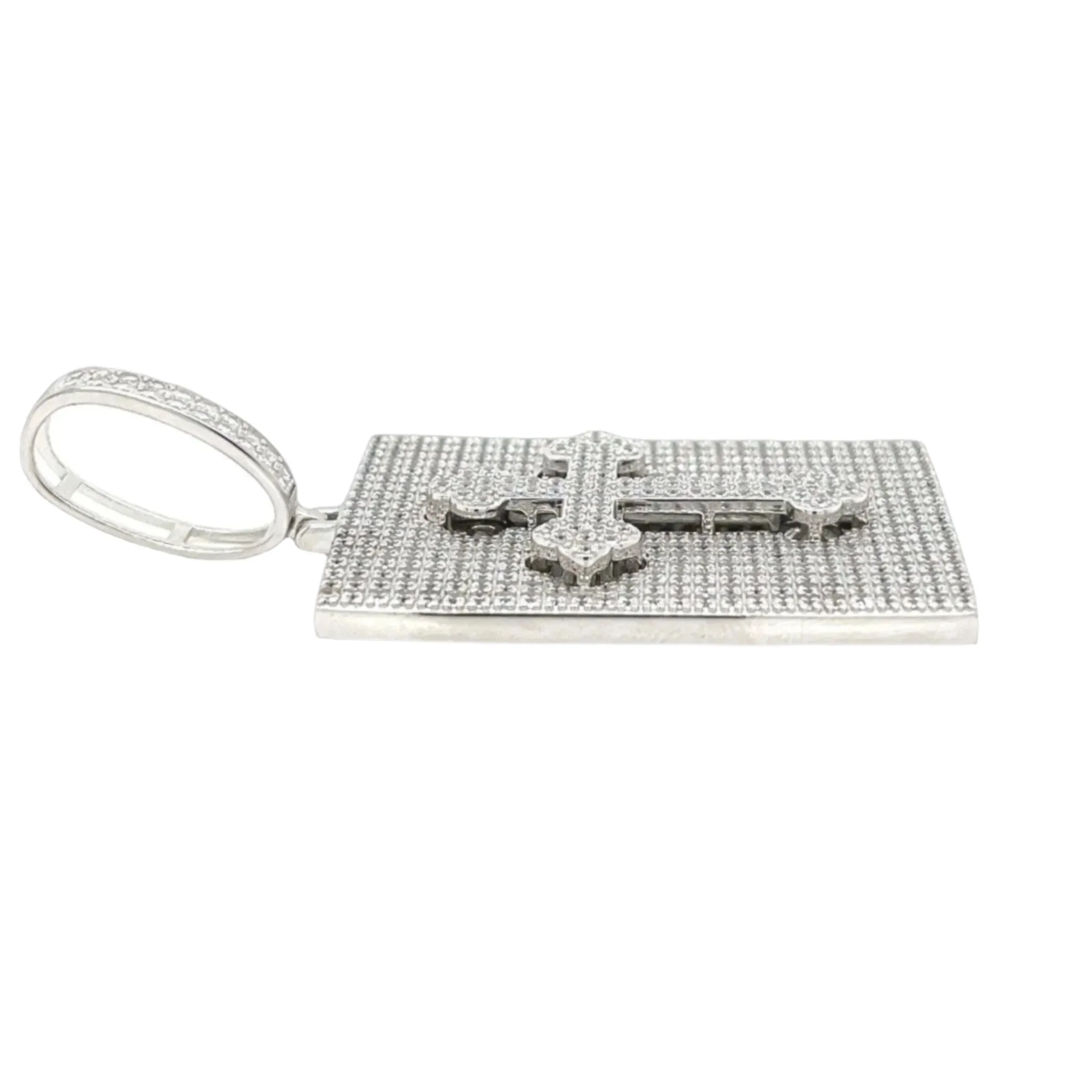Sterling Silver Couple Set Cross Charm Pendant - C400089