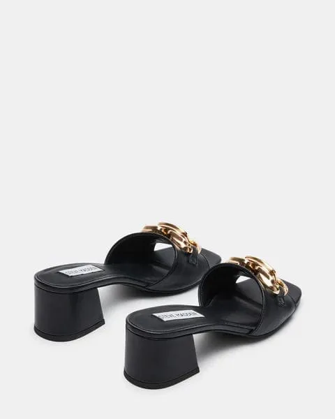 Steve Madden Santana Block Heels In Black