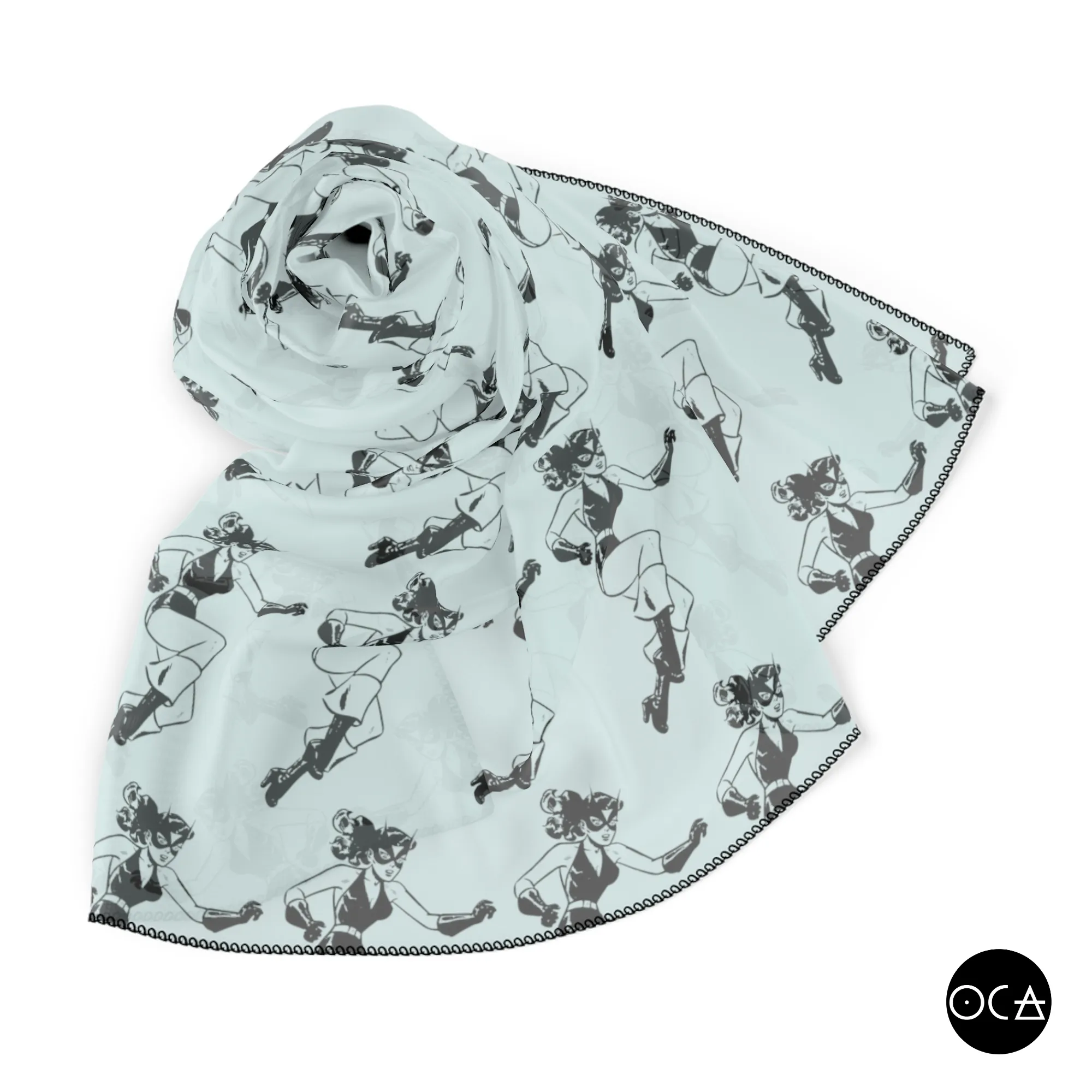 Storyscarf: Lady Hero (Sheer Scarf/Multiple Colors)