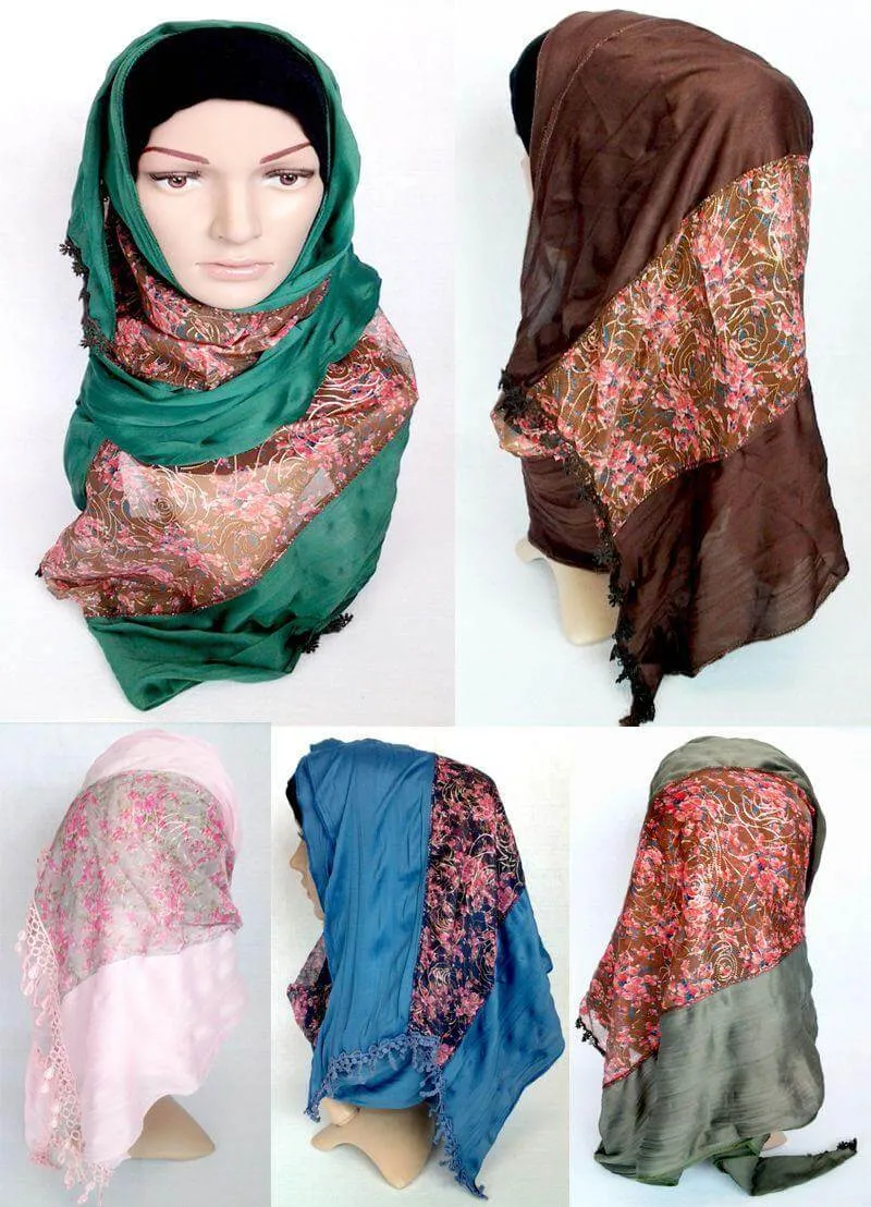 Stylish Women's Muslim Scarves Shawl Wrap Hijab