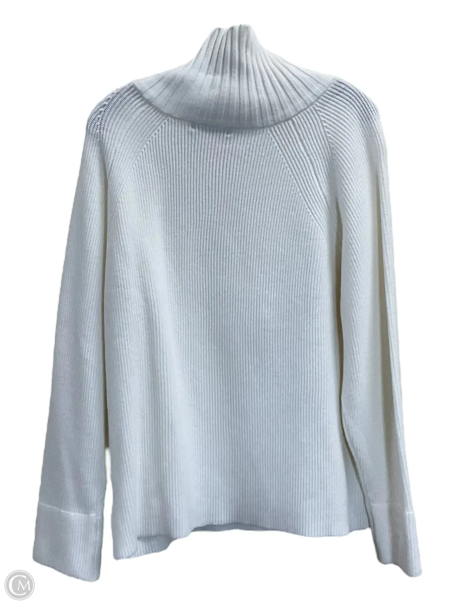 Sweater By Clothes Mentor In White, Size: L