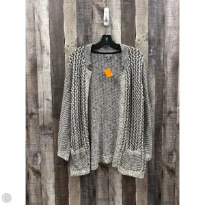 Sweater Cardigan By Market & Spruce In Black & Cream, Size: L