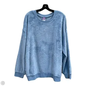 Sweatshirt Collar By Clothes Mentor In Blue, Size: 2x
