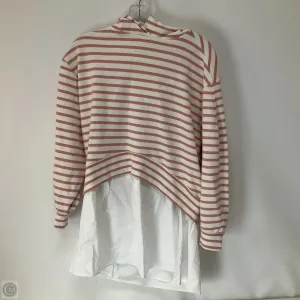 Sweatshirt Hoodie By Pilcro In Striped Pattern, Size: Xxs