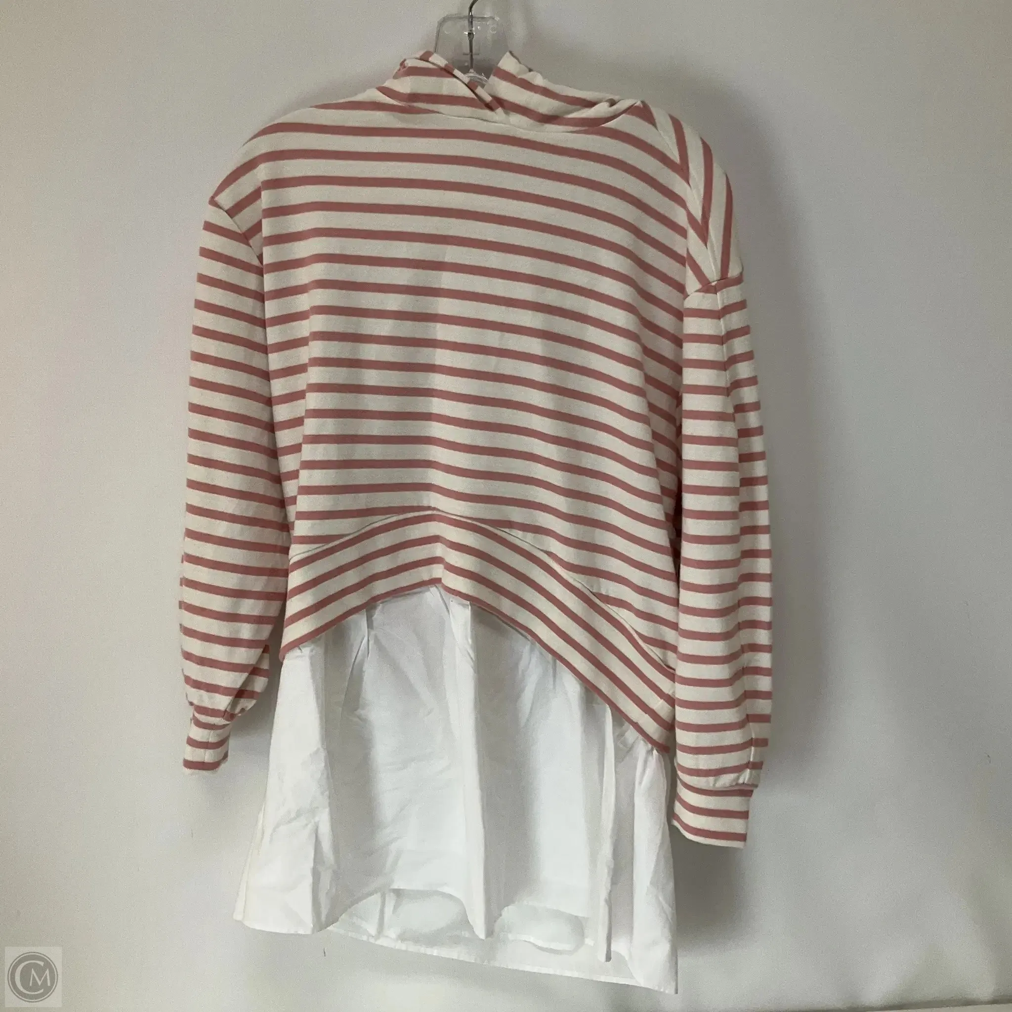 Sweatshirt Hoodie By Pilcro In Striped Pattern, Size: Xxs