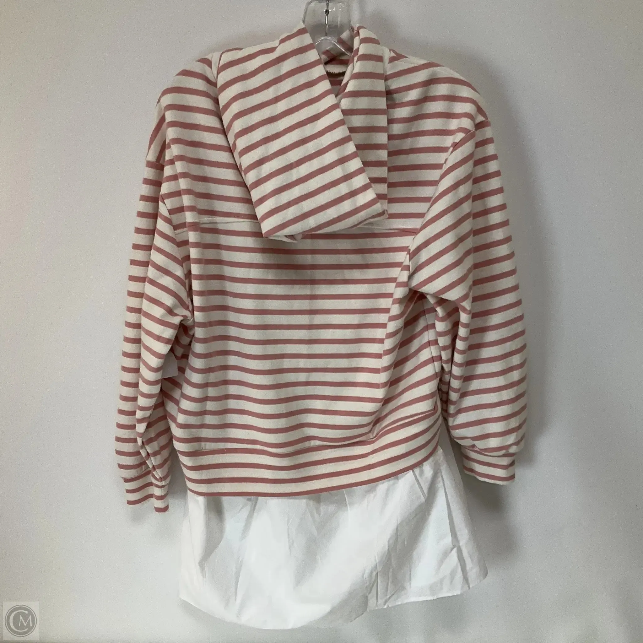 Sweatshirt Hoodie By Pilcro In Striped Pattern, Size: Xxs