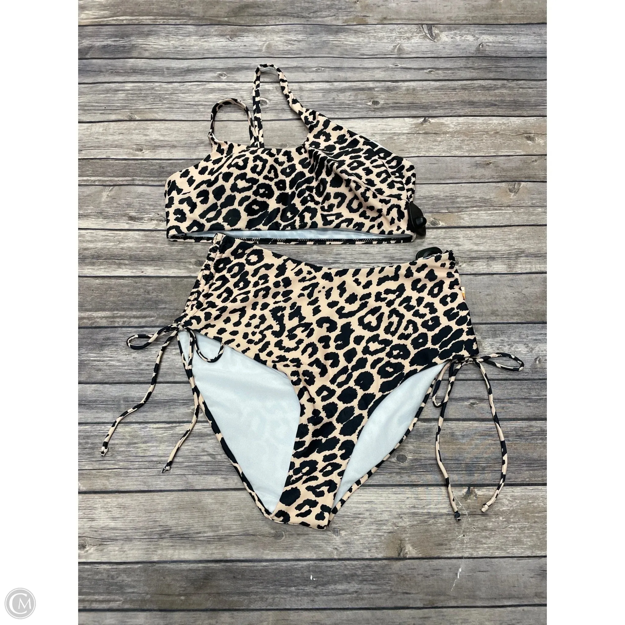 Swimsuit 2pc By Shein In Animal Print, Size: Xl