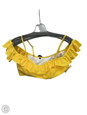 Swimsuit Top By Clothes Mentor In Yellow, Size: L