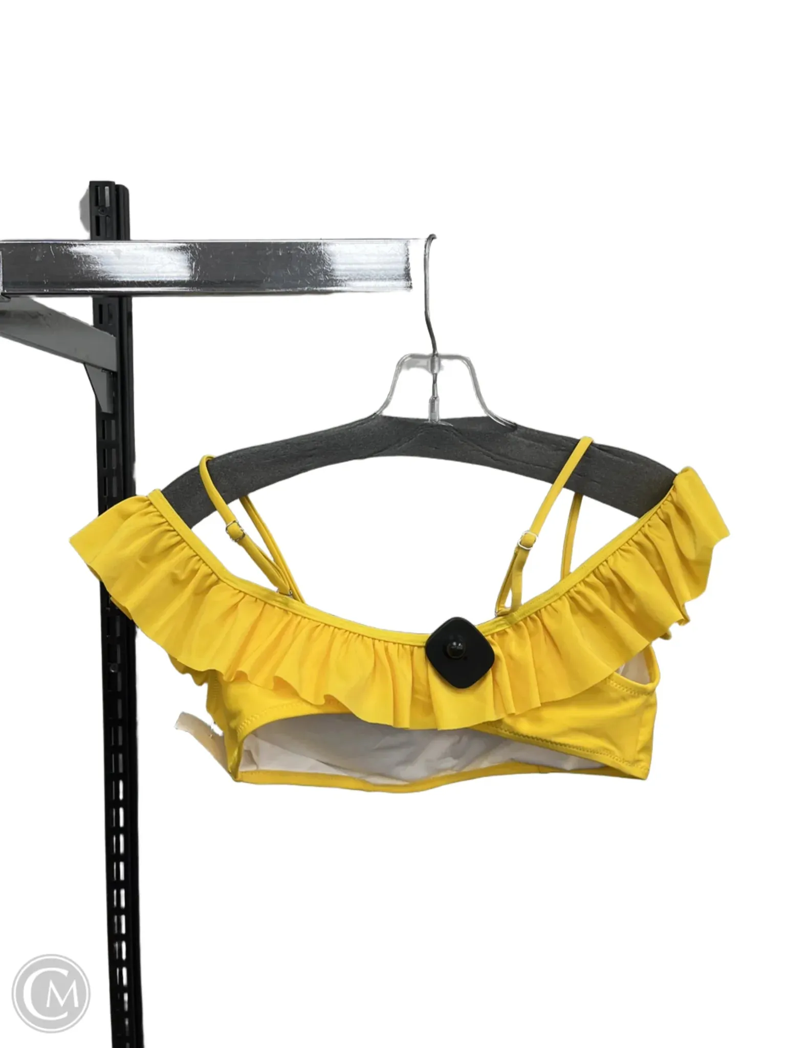 Swimsuit Top By Clothes Mentor In Yellow, Size: L