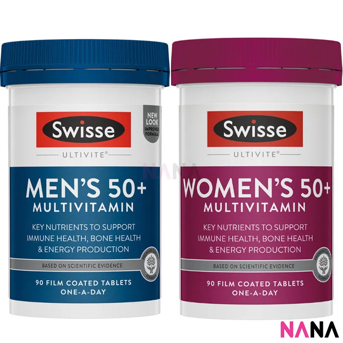 Swisse Ultivite Multivitamin Couple's Pack for Men & Women 50  (90 Tablets   90 Tablets)