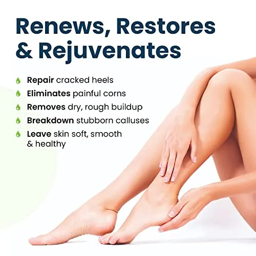 Tea Tree Foot Soak, Callus Remover Gel - Extra Strength Callus Remover Gel & Foot Soak With Epsom Salts For Calluses, Dry Cracked Heels, Toenail Fungus & Odor - Pedicure for Tired Feet
