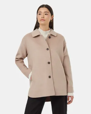 Tentree Womens Wool Button Front Coat