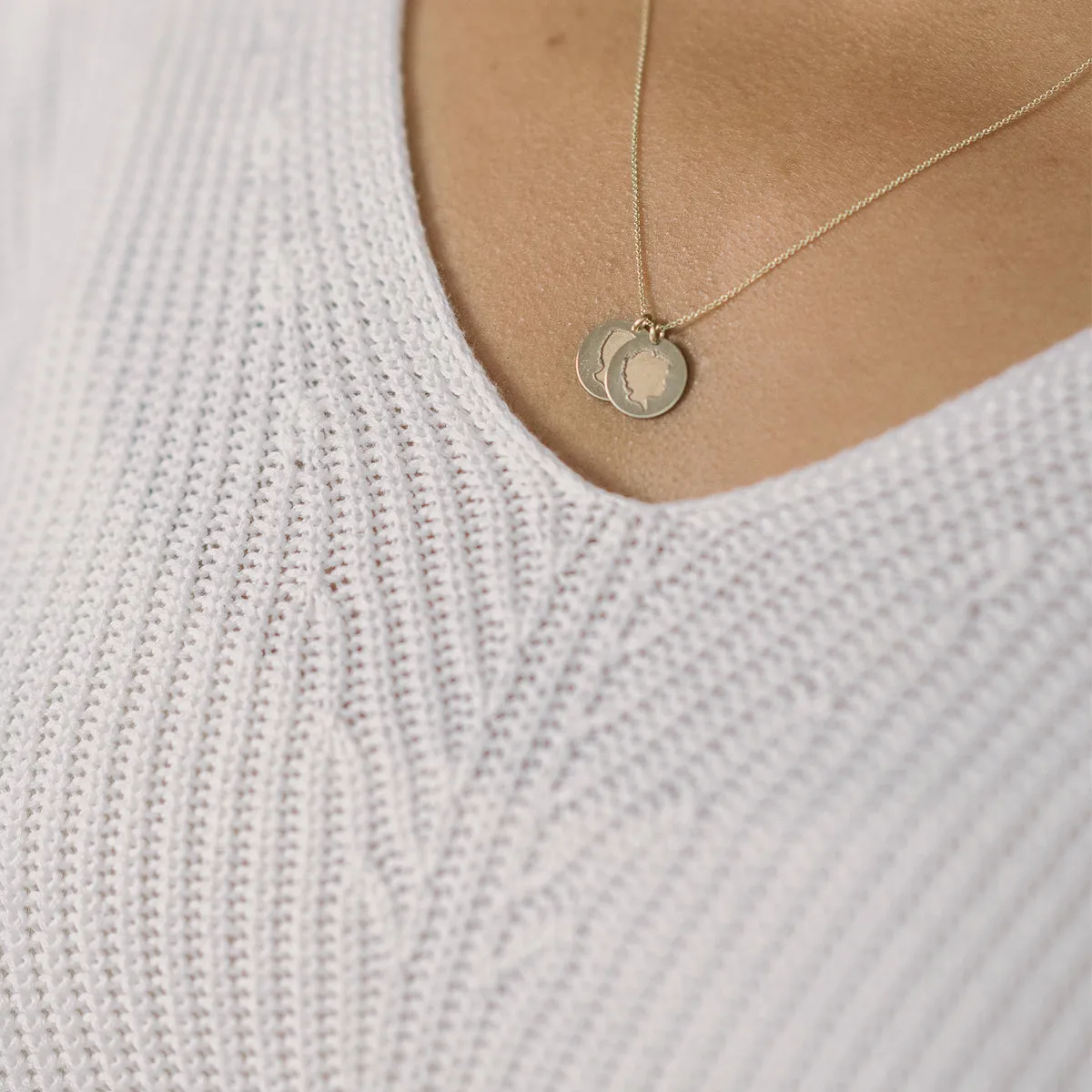 The 14k Elegant Solid Gold *Everyday* Coin Necklace