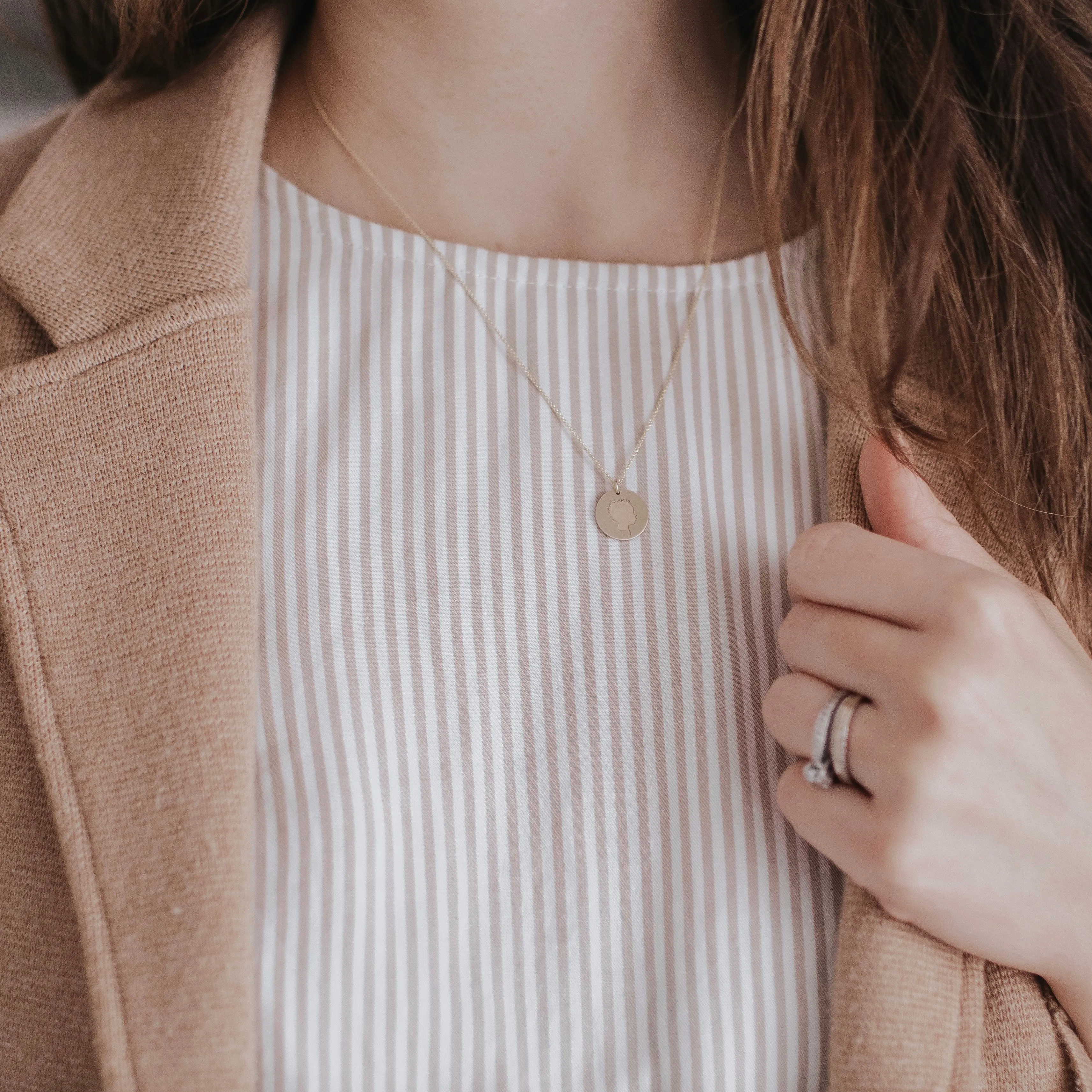 The 14k Elegant Solid Gold *Everyday* Coin Necklace