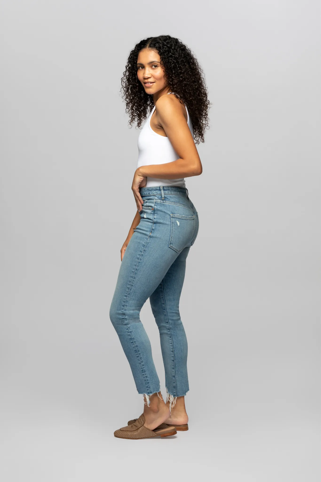 The Sky-High Slim - All Day Indigo