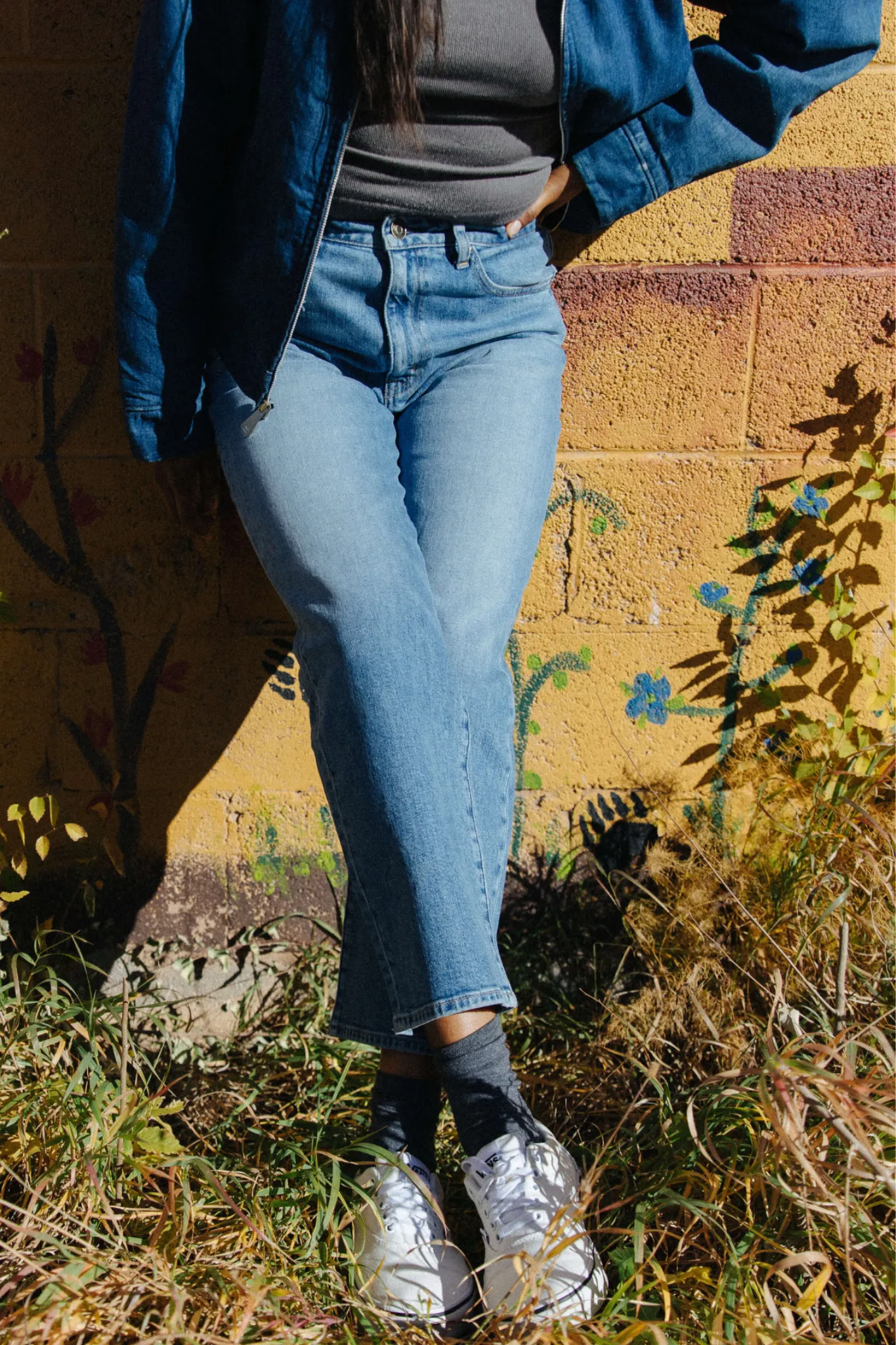 The Straight Crop - Early Sunset Indigo
