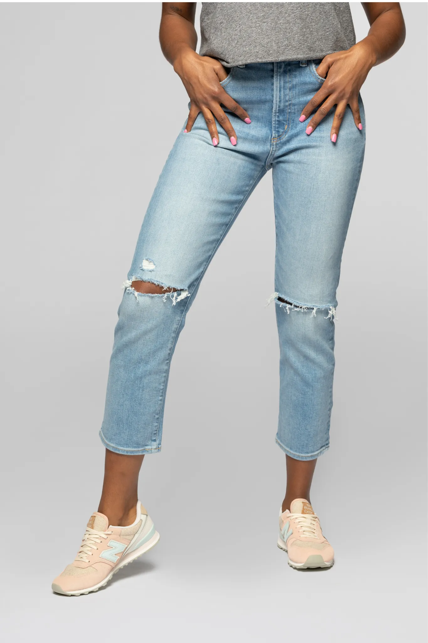 The Straight Crop - Sunkissed Indigo