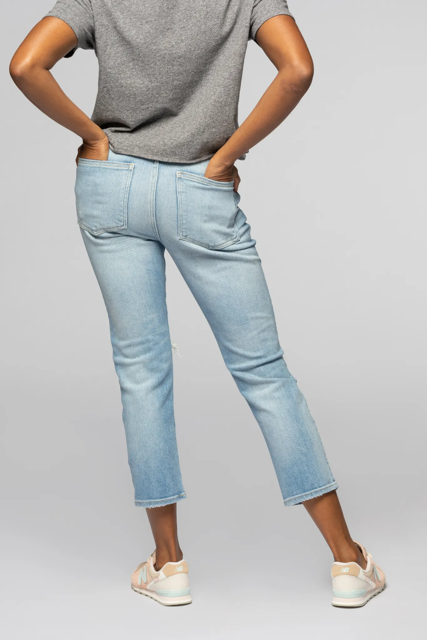 The Straight Crop - Sunkissed Indigo