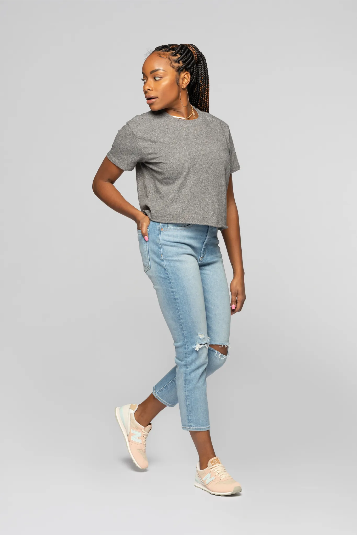 The Straight Crop - Sunkissed Indigo