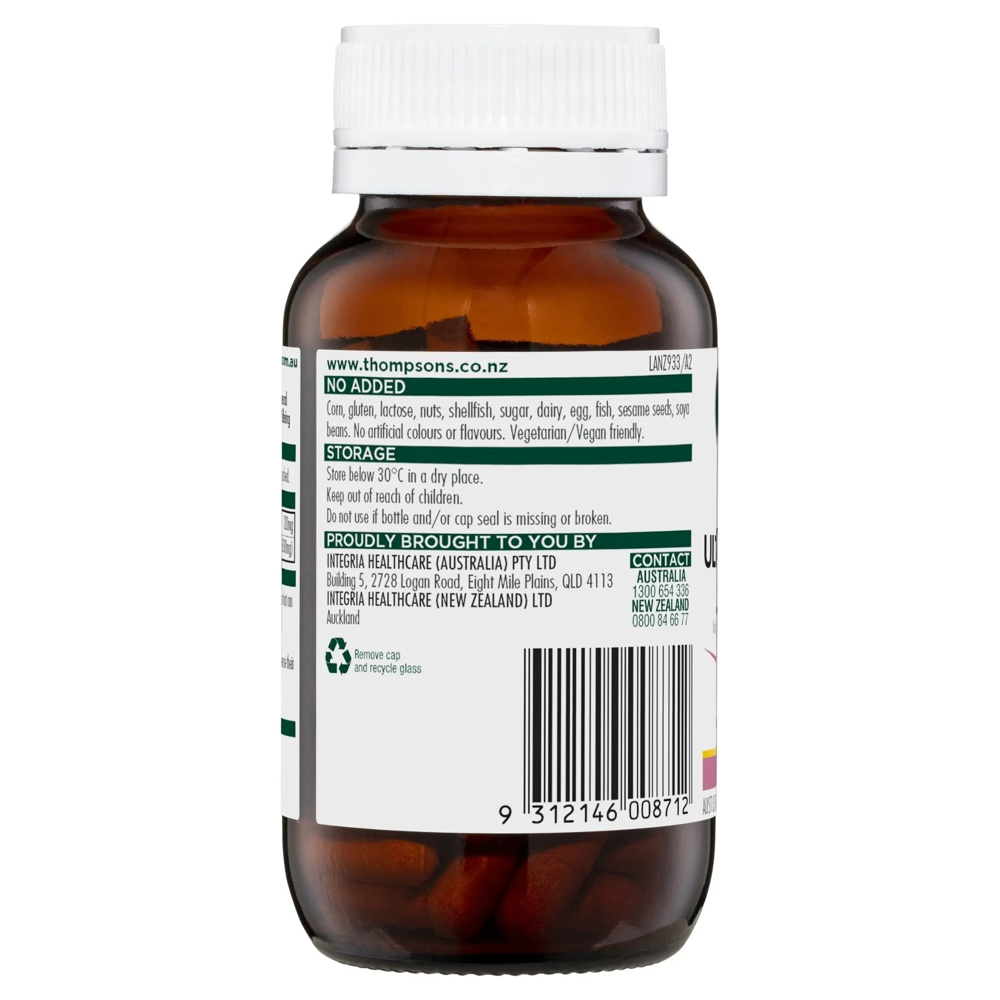 Thompson's One-A-Day Ultra Cranberry 60000MG 60 Capsules