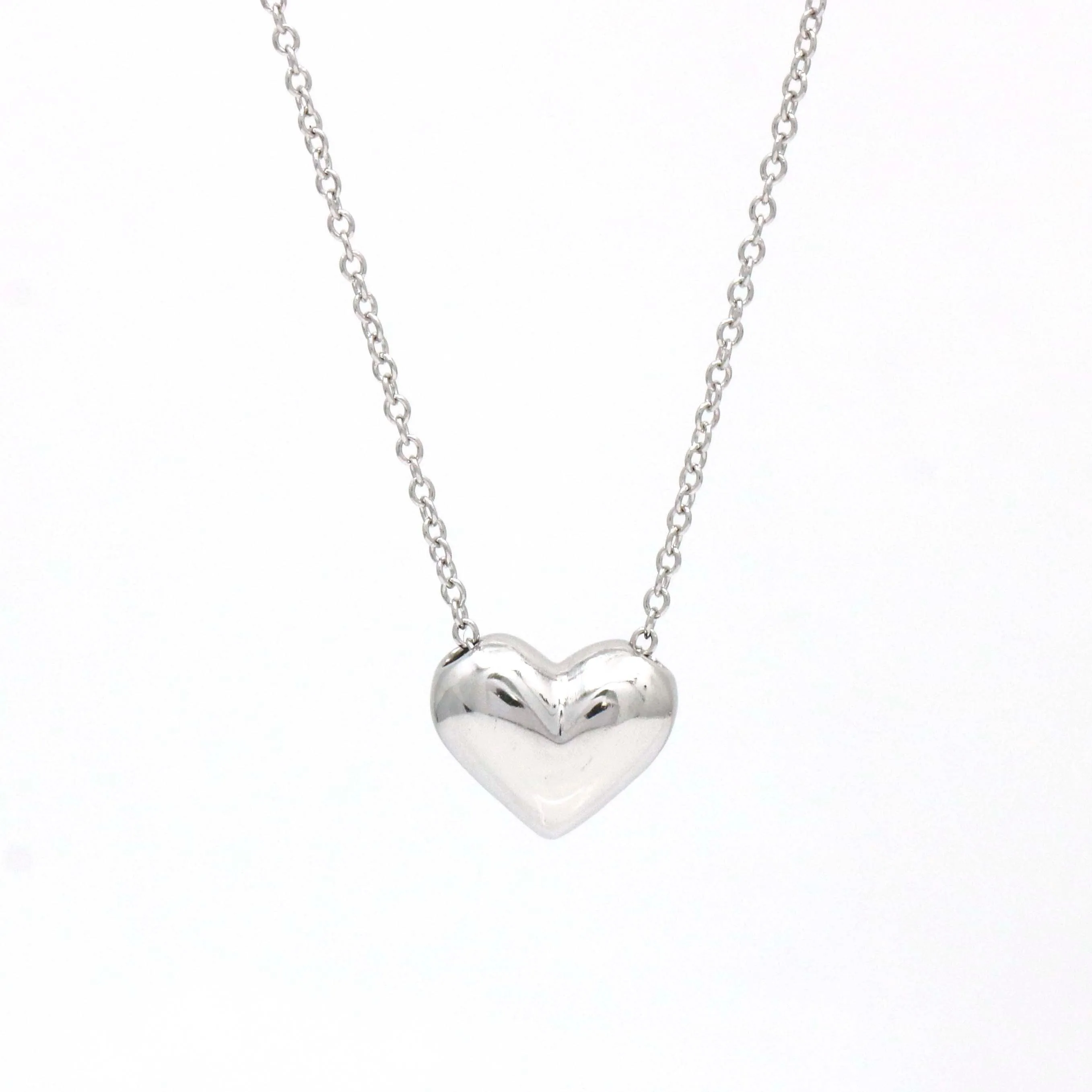 Tiffany & Co. Etoile Diamond Mini Heart Necklace in Platinum