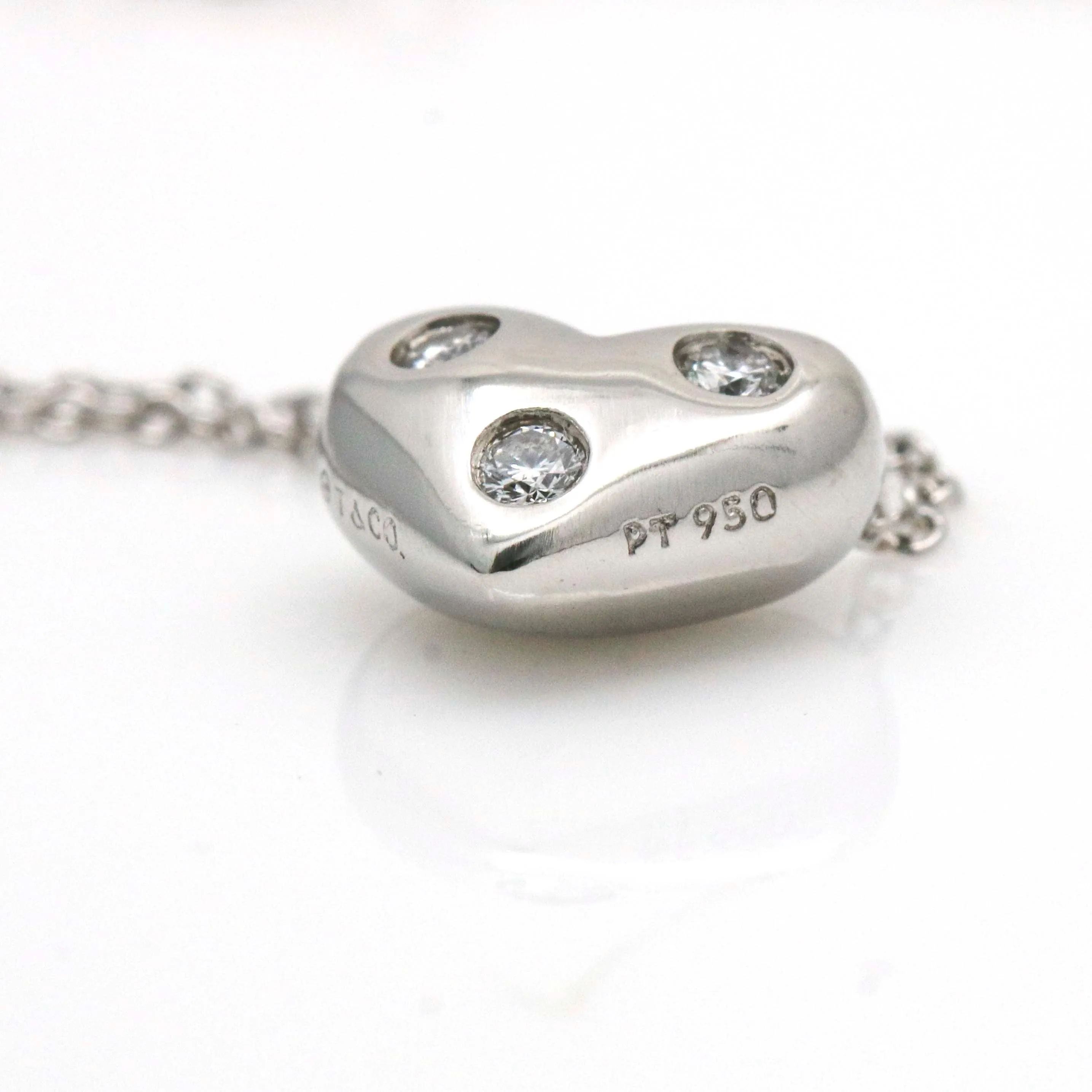 Tiffany & Co. Etoile Diamond Mini Heart Necklace in Platinum
