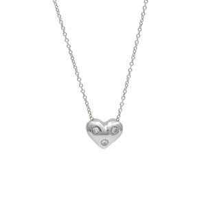 Tiffany & Co. Etoile Diamond Mini Heart Necklace in Platinum