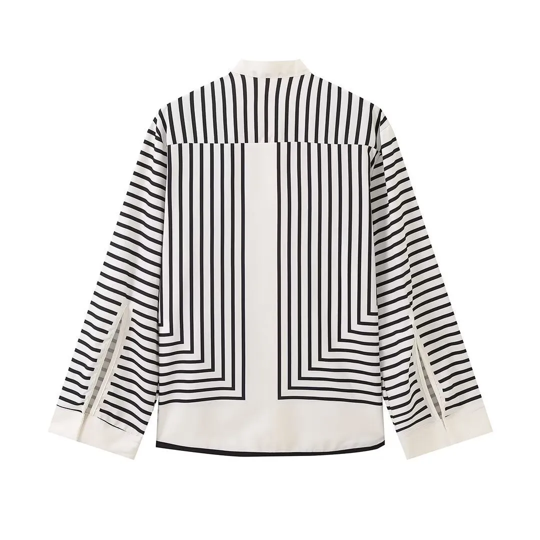 Timeless Women's Striped Blouse for Everyday Elegance