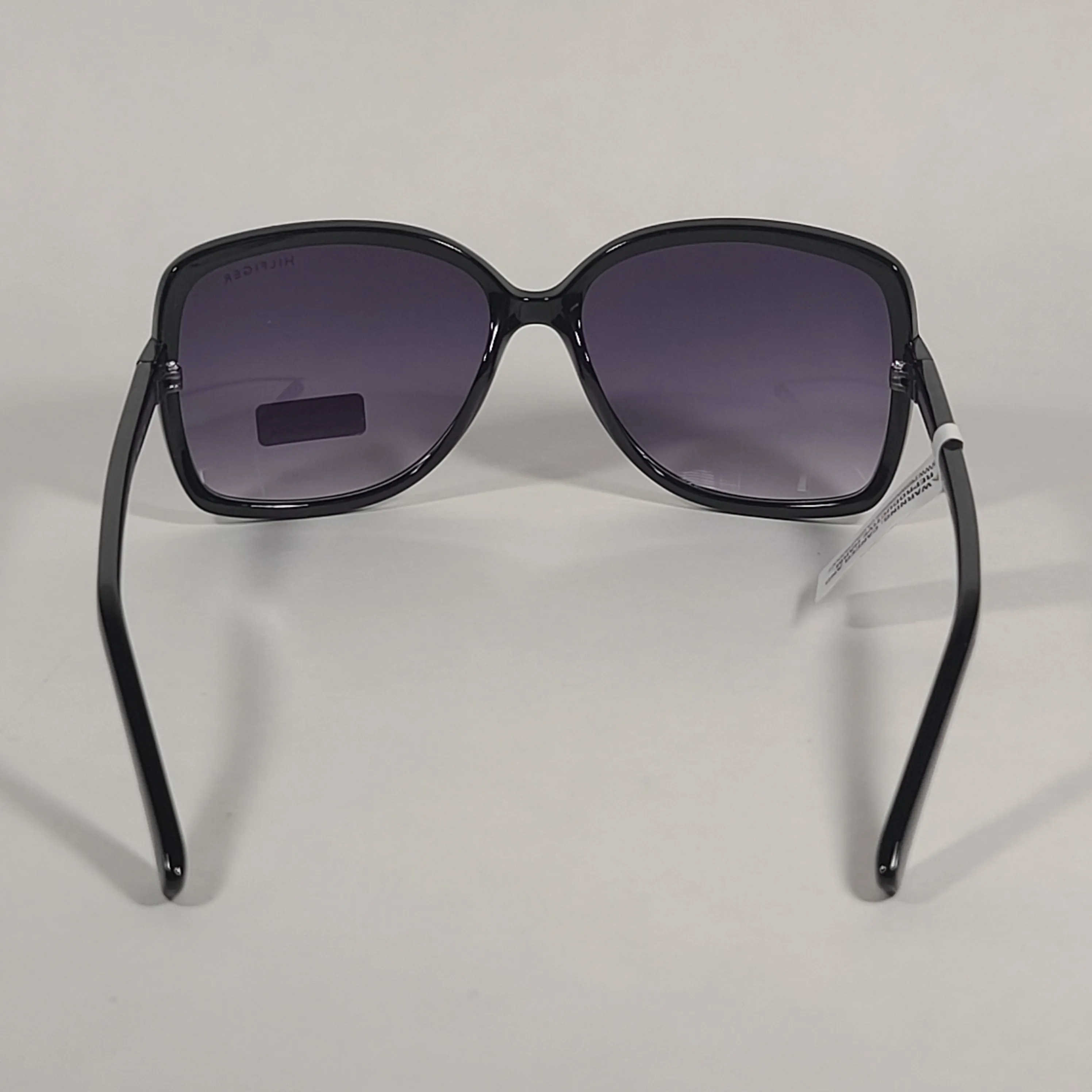 Tommy Hilfiger Ginny Butterfly Sunglasses Shiny Black Frame Smoke Gradient Lens GINNY WP OL492