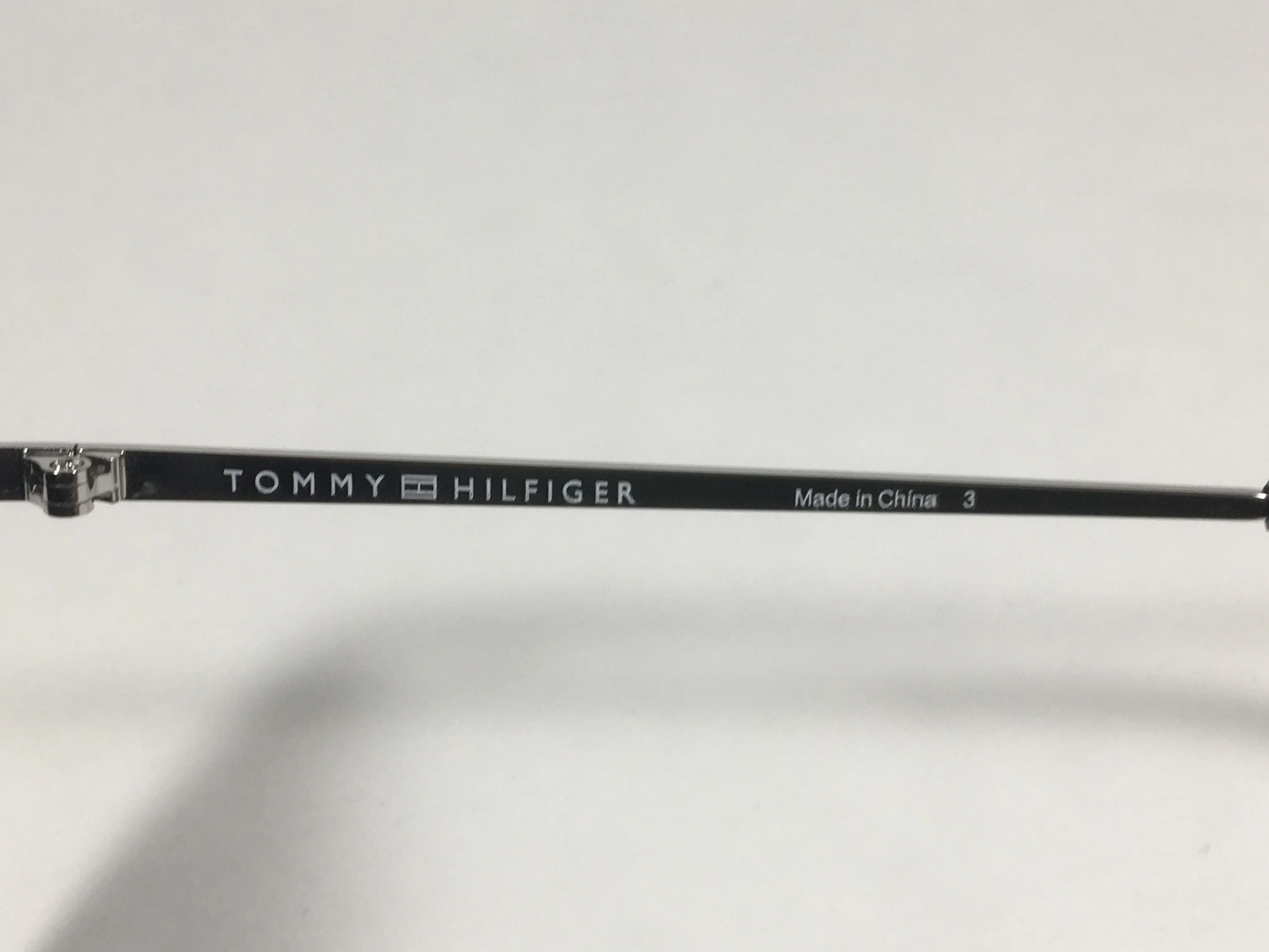 Tommy Hilfiger "Bellatrix" WP OL475 Sunglasses Shiny Black Silver Frame Gray Gradient Lens