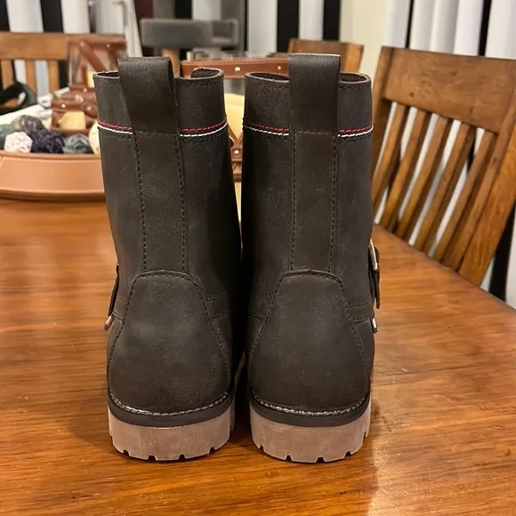 Tommy Hilfiger Ranger Narcisco Boots new dark brown leather Men’s Size 12
