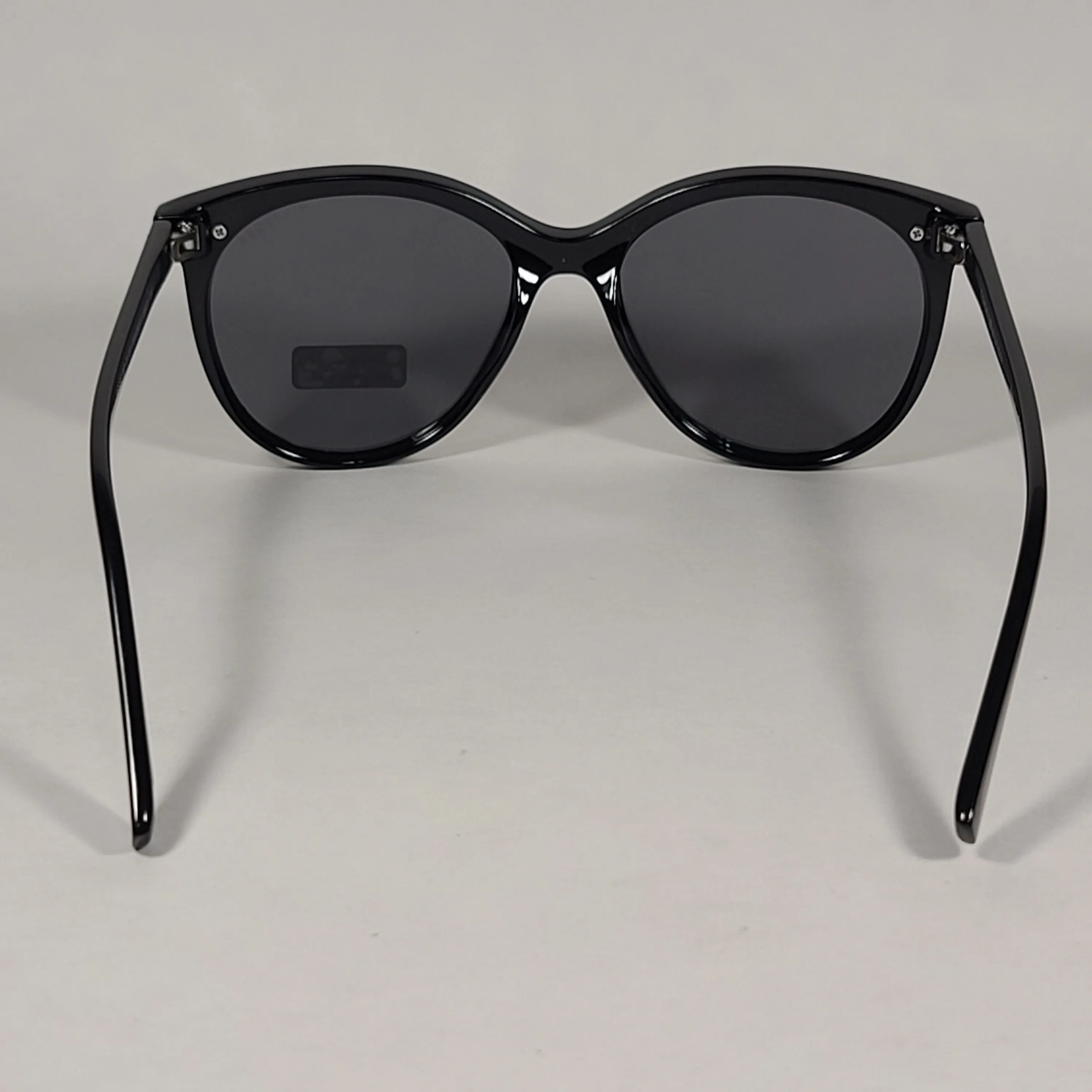 Tommy Hilfiger Reese Rimless Round Sunglasses Shiny Black Gray Single Lens REESE WP OL530