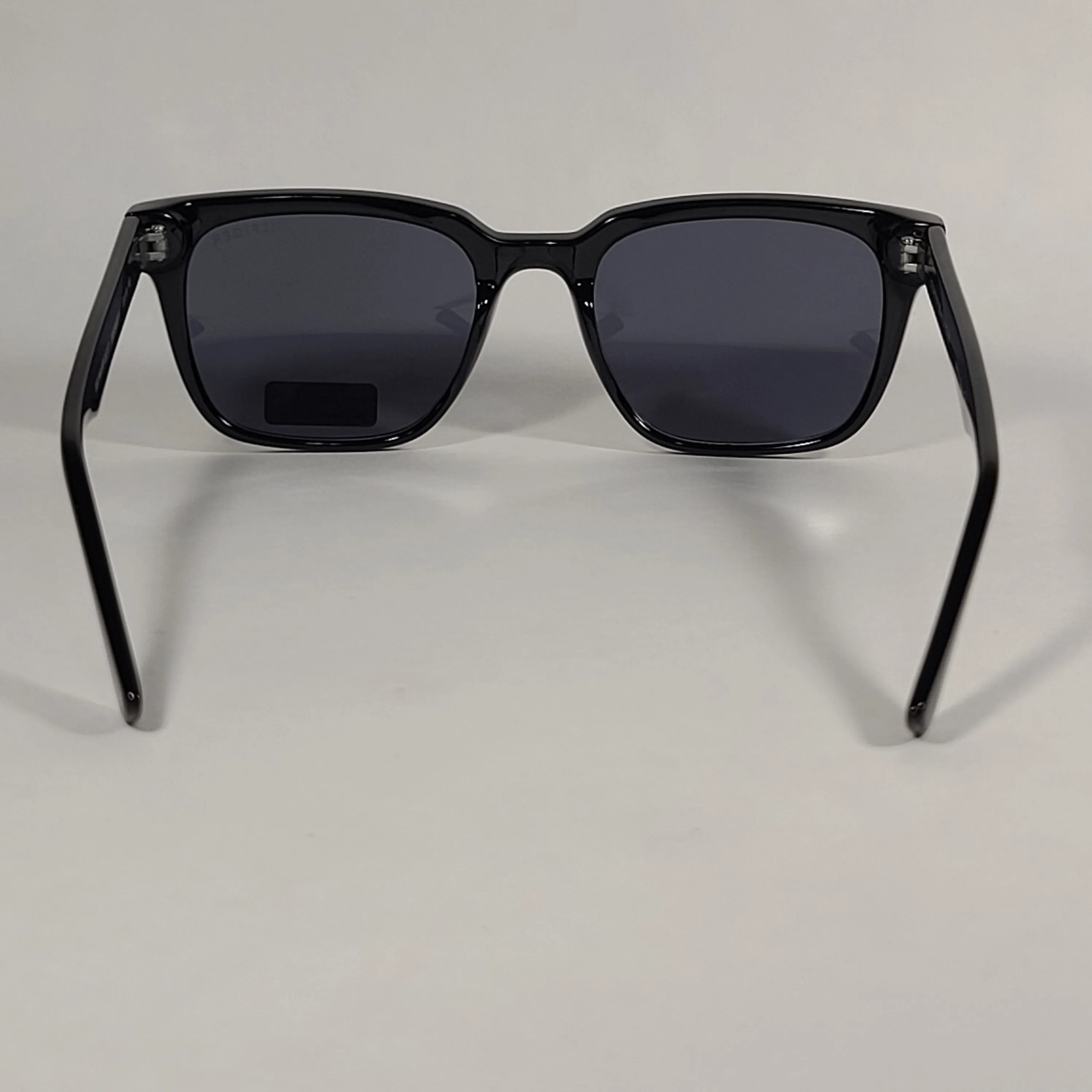 Tommy Hilfiger Selina Rectangle Sunglasses Shiny Black Frame Gray Mono Lens SELINA WP OL517