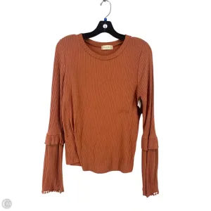 Top Long Sleeve By Altard State In Orange, Size: L