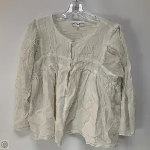 Top Long Sleeve By Cma In White, Size: M