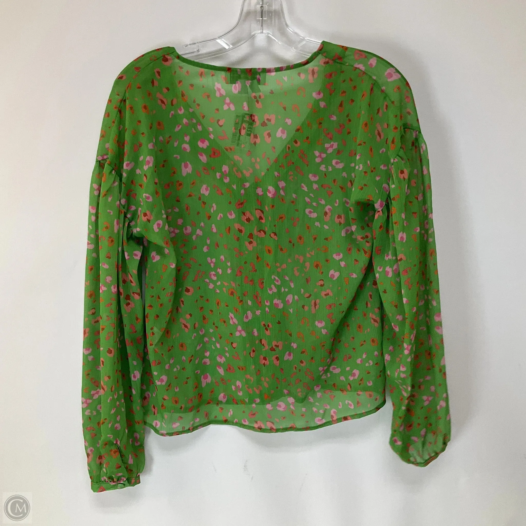 Top Long Sleeve By Cmb In Green, Size: Xs