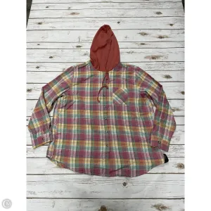 Top Long Sleeve By Cmf In Plaid Pattern, Size: 2x