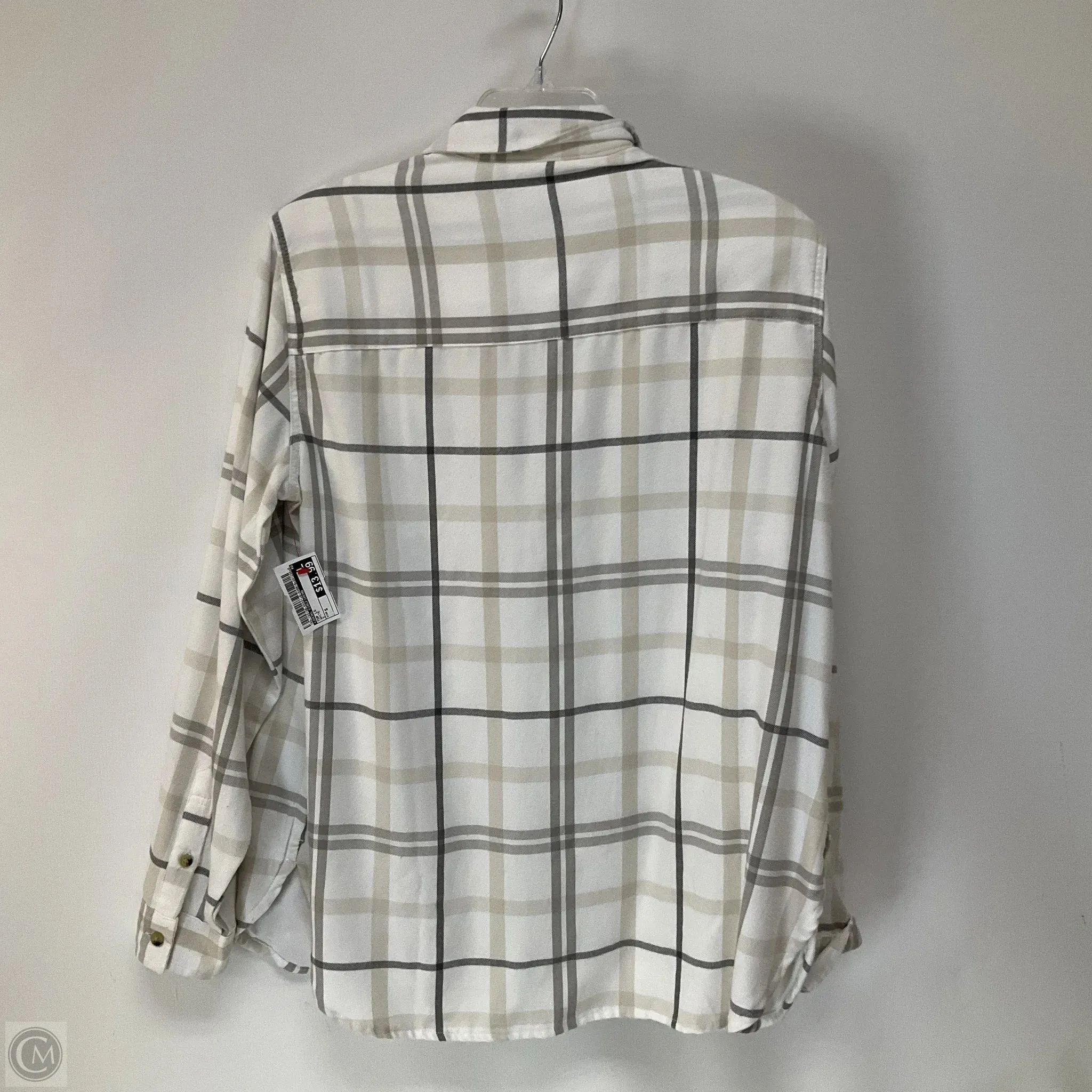 Top Long Sleeve By Jachs Girlfirend In White, Size: S