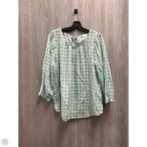 Top Long Sleeve By Lc Lauren Conrad In Blue, Size: L