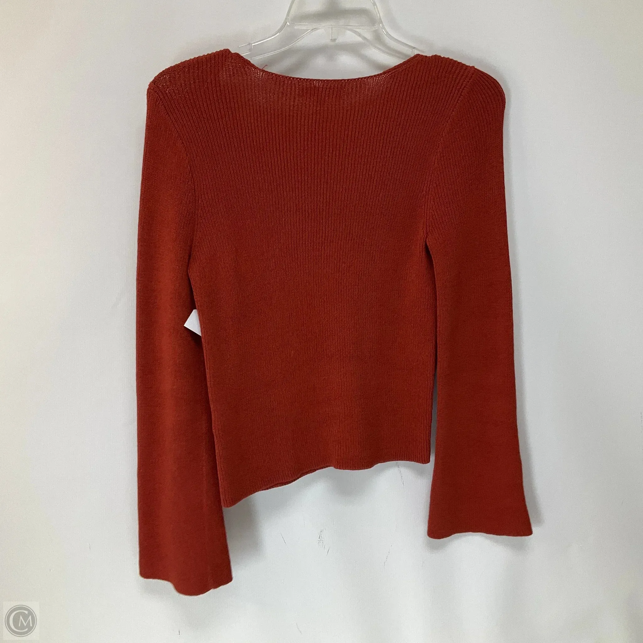 Top Long Sleeve By Madewell In Orange, Size: S