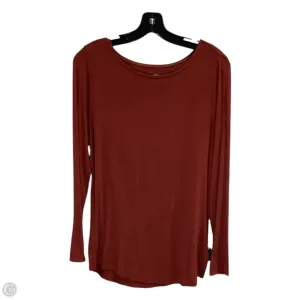 Top Long Sleeve By Maurices In Brown, Size: M