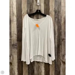 Top Long Sleeve By Michael Stars In White, Size: M