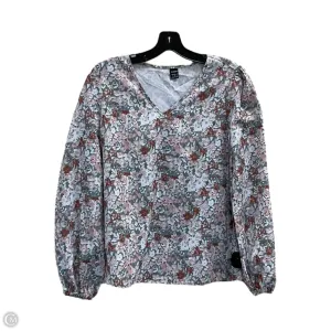 Top Long Sleeve By Shein In Green & White, Size: S