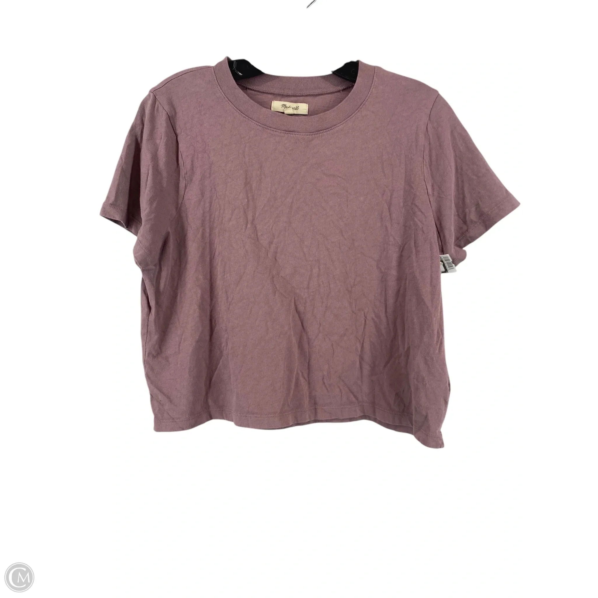 Top Short Sleeve Basic By Madewell In Purple, Size: S