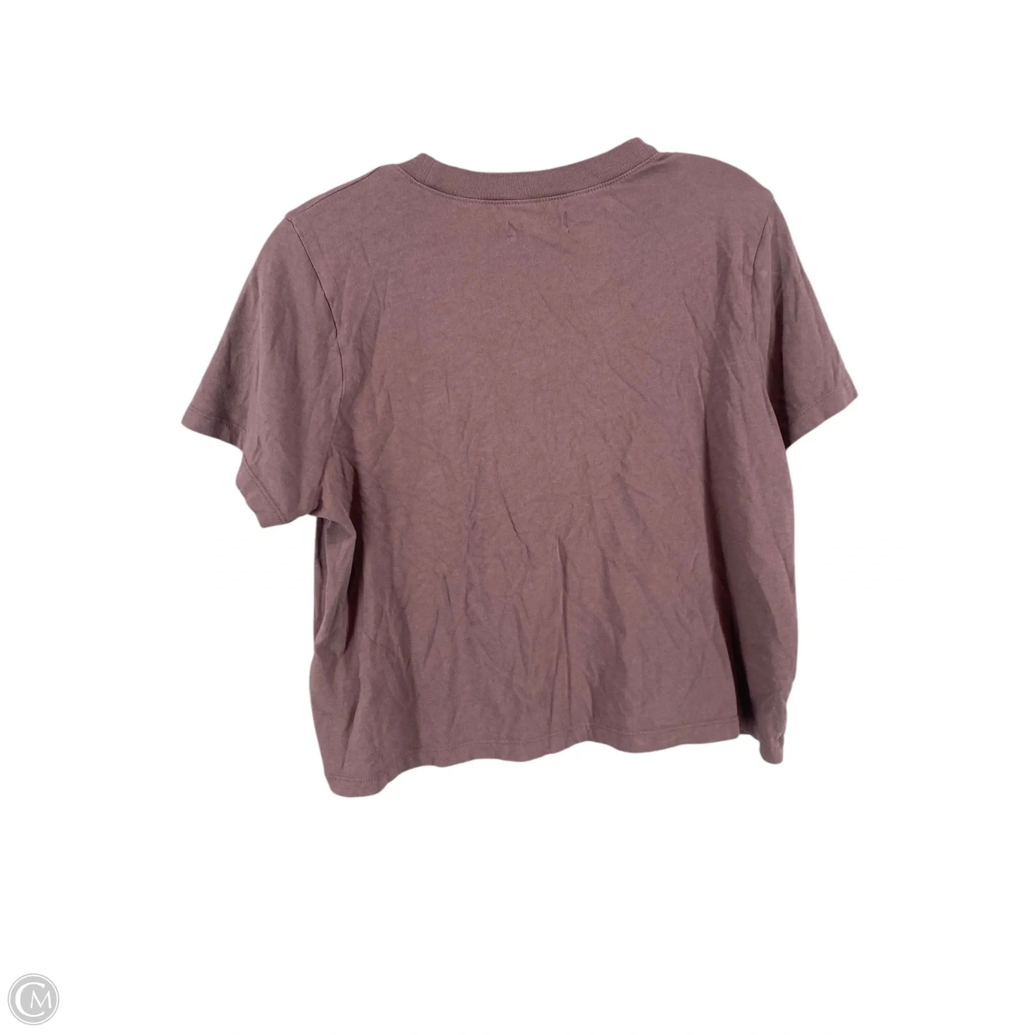 Top Short Sleeve Basic By Madewell In Purple, Size: S