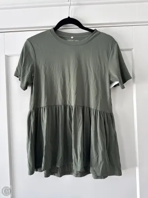 Top Short Sleeve By American Eagle In Green, Size: S