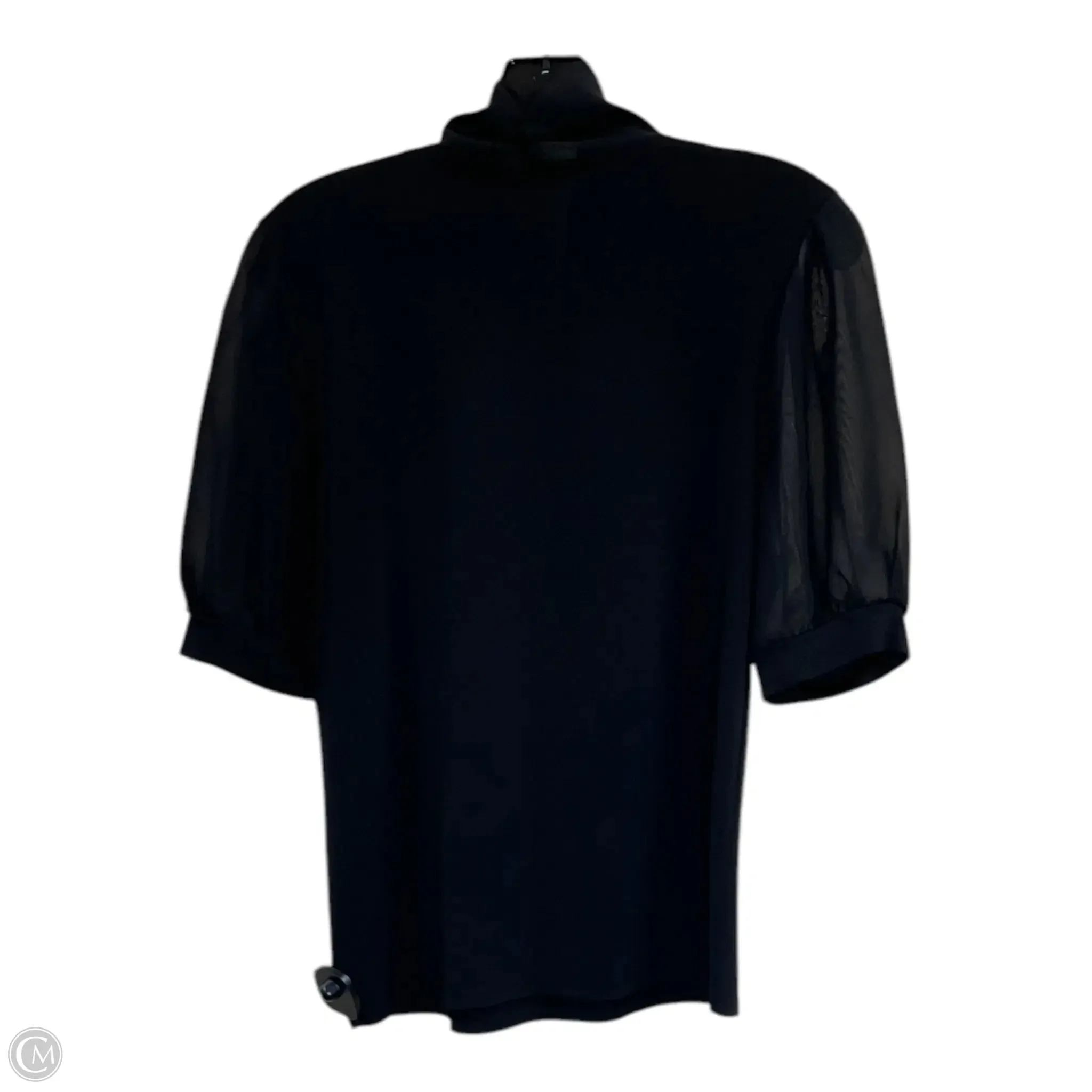 Top Short Sleeve By Cable And Gauge In Black, Size: S