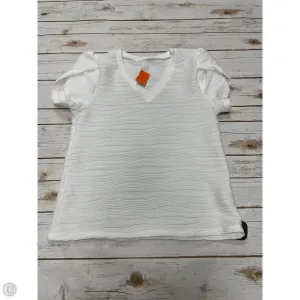 Top Short Sleeve By Cmf In White, Size: M