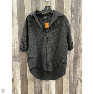 Top Short Sleeve By Lumiere In Black, Size: S
